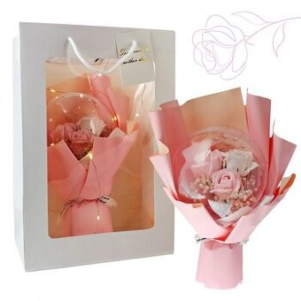 Večná kytica z mydla