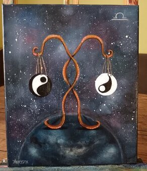 Obraz znamení zvěrokruhu Váhy