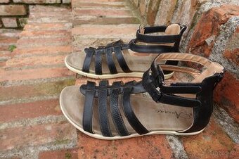 Dámske čierne sandále