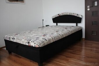 posteľ 120x200cm s čelom aj úložným priestorom 2 KUSY