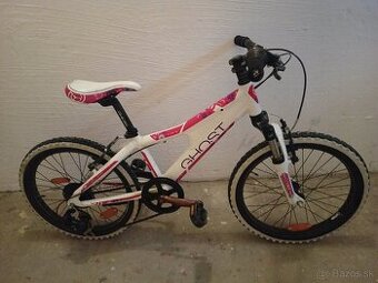 GHOST 20" krasny detsky dievcensky bicykel