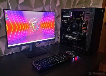 Herný PC + monitor, klávesnica, myš