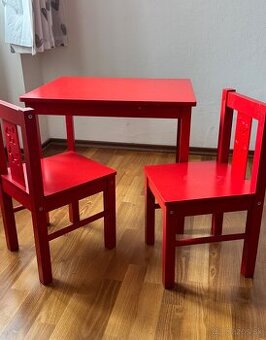 Detský stolík s 2 stoličkami Ikea KRITTER