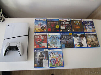 PS5 SLIM +1TB HDD zabudovany +HRY
