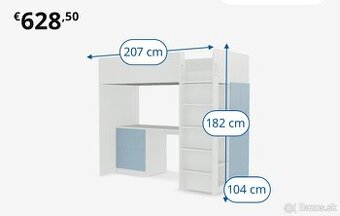 Predám detskú posteľ, poschodová posteľ