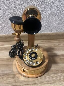 Retro telefón TESLA – dekoratívna replika historického model