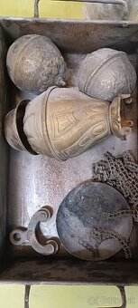 Závažia a komponenty na starožitný luster