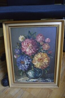 predam krasny, rucne malovany obraz na platne