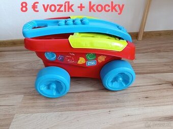 Vozík s kockami Mega Blocks