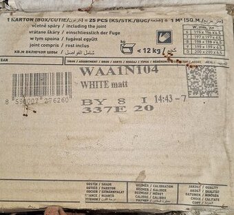 Biele obkladačky 20 x 20