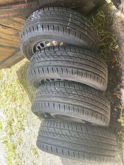 Predam plechove disky 5x112 + pneu 215/55 r16