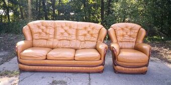 Kožená sedacia súprava(už len trojsedačka)