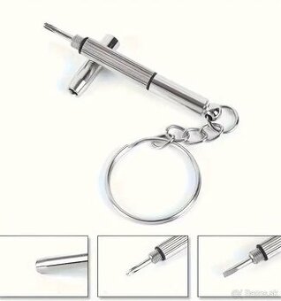 Mini skrutkovač – kľúčenka (plochý + krížový)