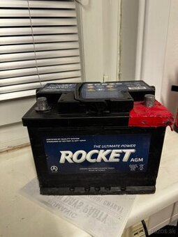 Autobatéria Rocket AGM 12V 60Ah 640A – znížená kapacita