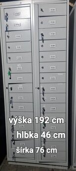 Plechová skriňa priehradková- uzamykateľná