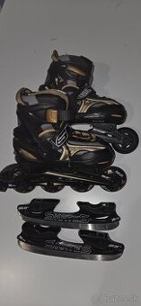 Korcule na lad aj kolieskove 2 v 1