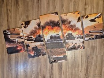 Obraz plátno - viac častí (tanky, lietadla)