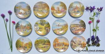 Kompletná zbierka 12 mesiacov v roku - 12 porc. tanierov