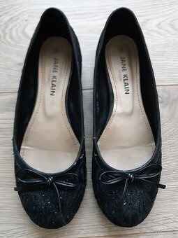 Čierne balerínky, veľkosť 38