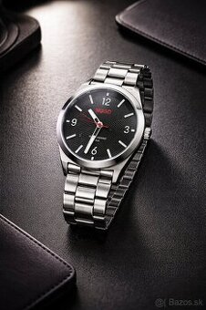 HUGO pánske hodinky – nerezová oceľ, čierny ciferník – top s