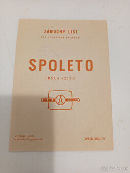 TESLA Spoleto návod