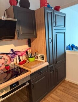 Moderní venkovská šedá linka se spotřebiči,6593