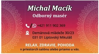 Mobilný masér pre Vás