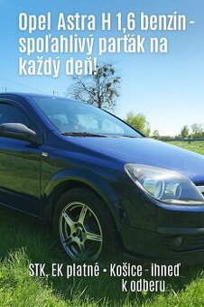 Predám Opel Astra H 1.6 spoľahlivý benzín (r.v. 2006)