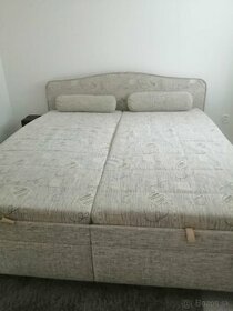 Manželská posteľ stav ako nová s úložným priestorom 180x200
