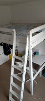 Poschodová posteľ Ikea biela