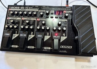 Boss ME-70 + adaptér, gitarový multiefekt