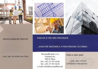 Hľadáme murárov, tesárov, pomocných stavebných robotníkov