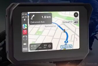 Motocyklová 5" GPS navigácia Android + Apple - Iphone