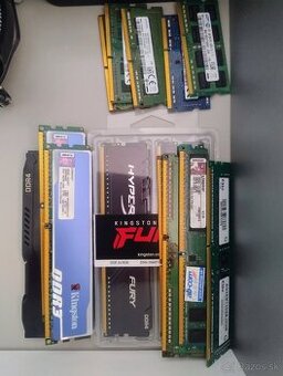 Rôzne RAMky - DIMM aj SODIMM