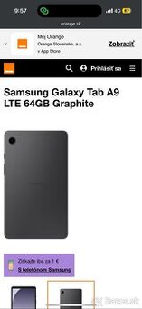 Novy Samsung tab A9