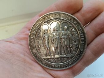 Veľká Strieborná medaila Radnitzkeho Terst 1855 RR
