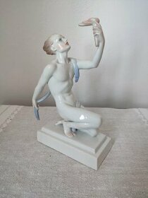 Herend akt muž porcelánová soška