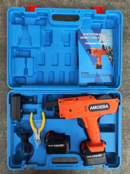 Automatické AKU Viazacie kliešte 2 x bateria,nabíjačka,kufor