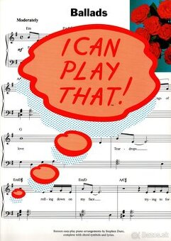Balady - klavírne noty pre úroveň približne Zuš