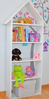 Polička domček až 160 cm vysoká