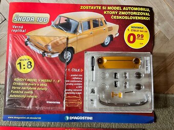 Škoda 100 1:8 diely DeAgostini