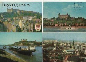 Staré farebné pohľadnice Bratislava - 1