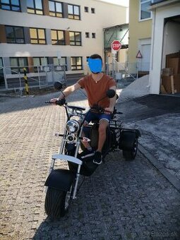 Elektrická dvojmiestná trojkolka, skúter Chopper 2000W