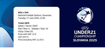EURO U21 - Slovensko - Rumunsko 17.6.2025