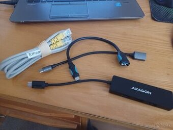 USB port typu C, internetový kábel