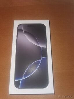 Predám iPhone 16 Pro Black Titanium 128 GB