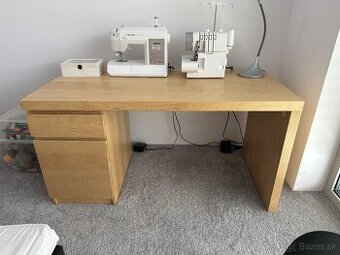 Kancelársky stôl IKEA Malm 140cm dyhovaný