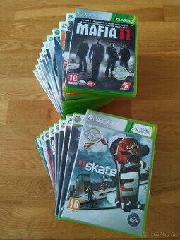 Predám 21 hier na Xbox 360 REZERVOVANÉ
