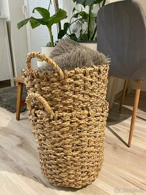 Nádherný pletený kôš košík na prádlo časopisy Veľký pletený
