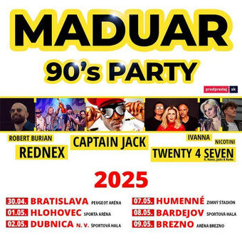 90's - MADUAR PARTY - 09.05.2025 BREZNO